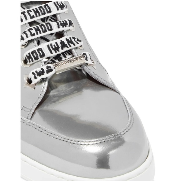 Jimmy choo Metallic Leather Logo Sneakers 7 - Picture 4 of 10